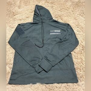 American Flag Police Support Hoodie